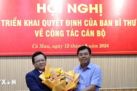 Phó Trưởng Ban Kinh tế TW Nguyễn Đức Hiển giữ chức Phó Bí thư Tỉnh ủy Cà Mau