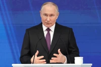 Nga công bố chiến thắng áp đảo của Tổng thống Vladimir Putin