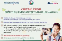 Phẫu thuật nụ cười hoàn toàn miễn phí cho bệnh nhân Gia Lai