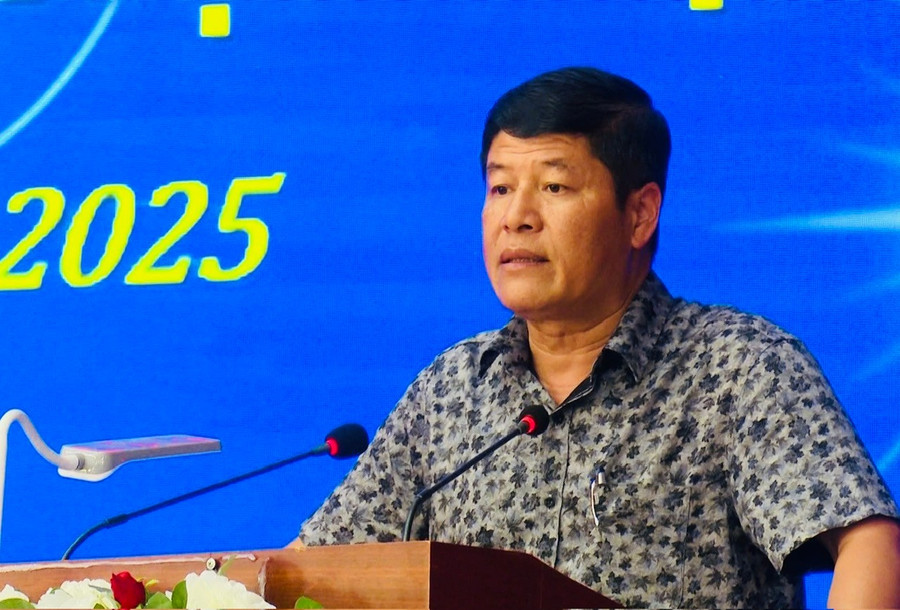 Ông Y Đức Thành-Phó Bí thư Thường trực Huyện ủy Đak Đoa phát biểu tại lễ phát động. Ảnh: H.T 1.jpg