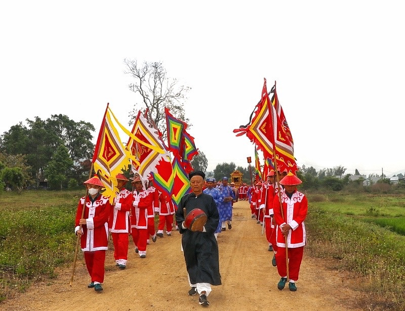 Lễ cúng Quý Xuân tại Tổ đình An Khê, thị xã An Khê. Ảnh: Ngọc Minh