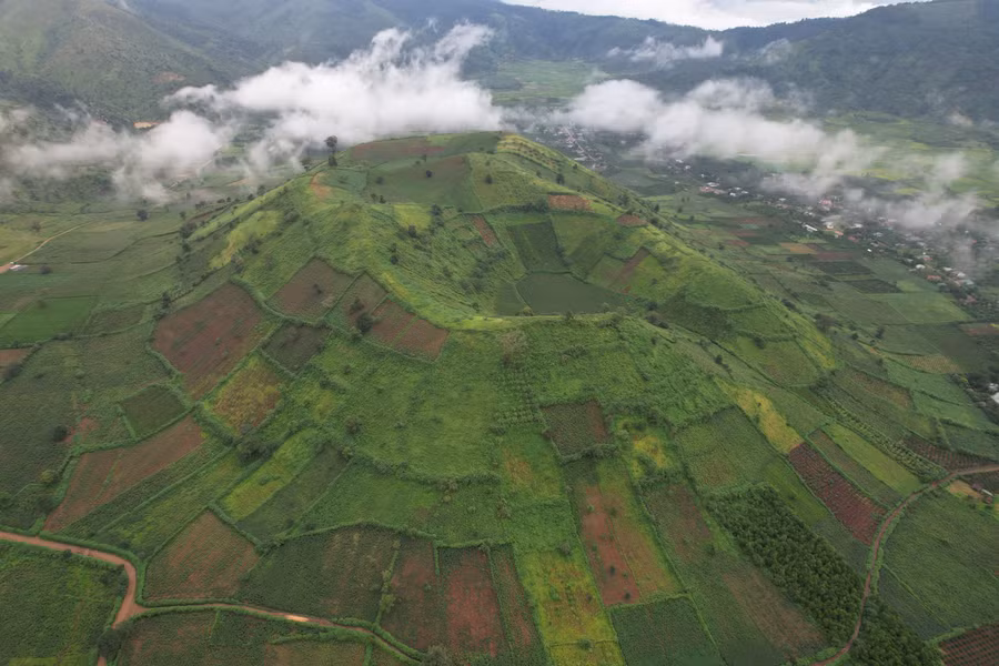 Núi lửa Chư Đang Ya, huyện Chư Pah, tỉnh Gia Lai. Ảnh: Hoàng Ngọc