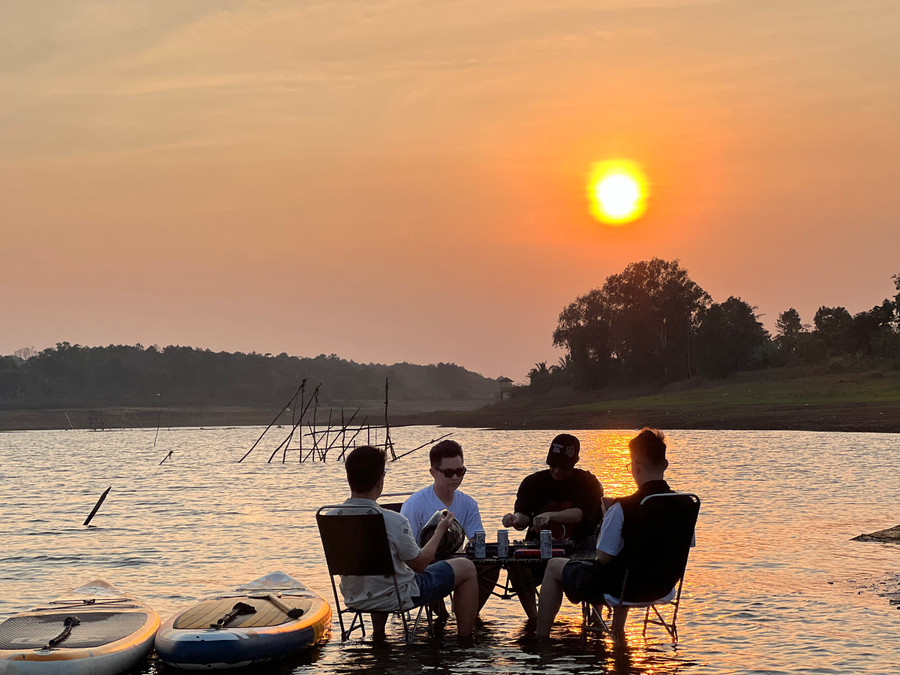 Một địa điểm lý tưởng để chill của các bạn trẻ. Ảnh: Đoàn Lanh Một địa điểm lý tưởng để chill của các bạn trẻ. Ảnh: Đoàn Lanh