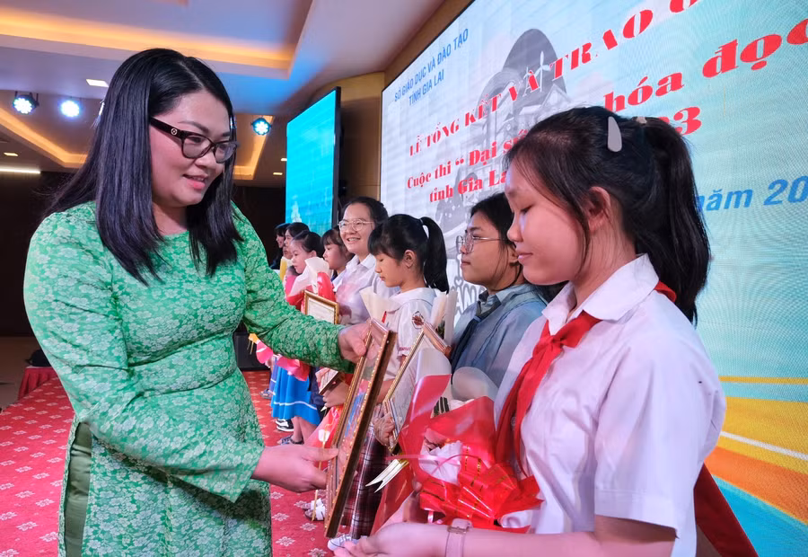 Các cuộc thi khuyến đọc có sức lan tỏa đối với học sinh các cấp học trong toàn tỉnh. Ảnh: Hoàng Ngọc Các cuộc thi khuyến đọc có sức lan tỏa đối với học sinh các cấp học trong toàn tỉnh. Ảnh: Hoàng Ngọc