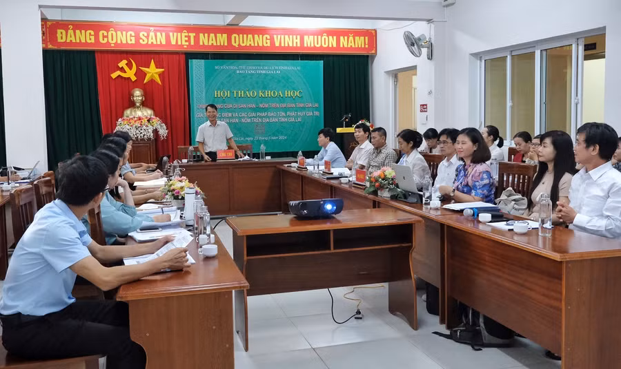 Quang cảnh hội thảo. Ảnh: Minh Châu Quang cảnh hội thảo. Ảnh: Minh Châu
