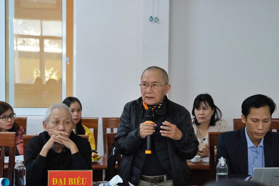 Nhà nghiên cứu Trần Kỳ Phương cho rằng, di tích An Phú là phát hiện quan trọng về văn hóa Champa của vùng Tây Nguyên. Ảnh: Hoàng Ngọc