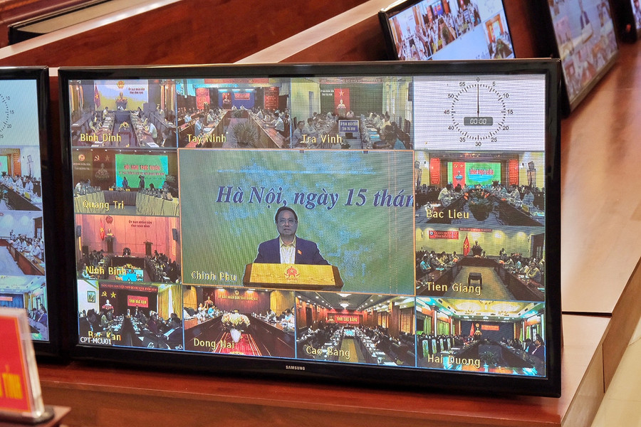 Thủ tướng Phạm Minh Chính phát biểu tại hội nghị trực tuyến “Phát triển du lịch Việt Nam nhanh, bền vững”. Ảnh chụp qua màn hình Thủ tướng Phạm Minh Chính phát biểu tại hội nghị trực tuyến “Phát triển du lịch Việt Nam nhanh, bền vững”. Ảnh chụp qua màn hình