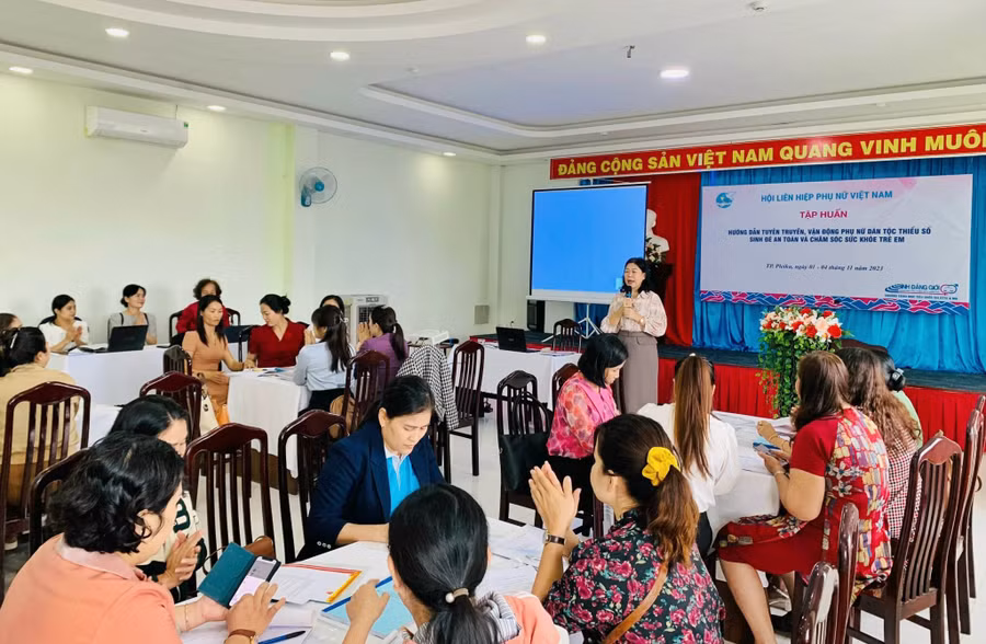 Quang cảnh lớp tập huấn. Ảnh: Minh Châu Quang cảnh lớp tập huấn. Ảnh: Minh Châu