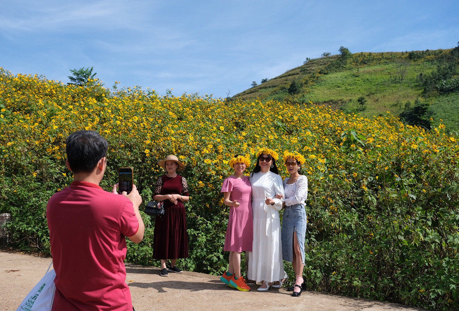 Lễ hội hoa dã quỳ-núi lửa Chư Đang Ya năm 2023 thu hút trên 100 ngàn lượt khách đến tham quan, trải nghiệm. Ảnh: Hoàng Ngọc Lễ hội hoa dã quỳ-núi lửa Chư Đang Ya năm 2023 thu hút trên 100 ngàn lượt khách đến tham quan, trải nghiệm. Ảnh: Hoàng Ngọc