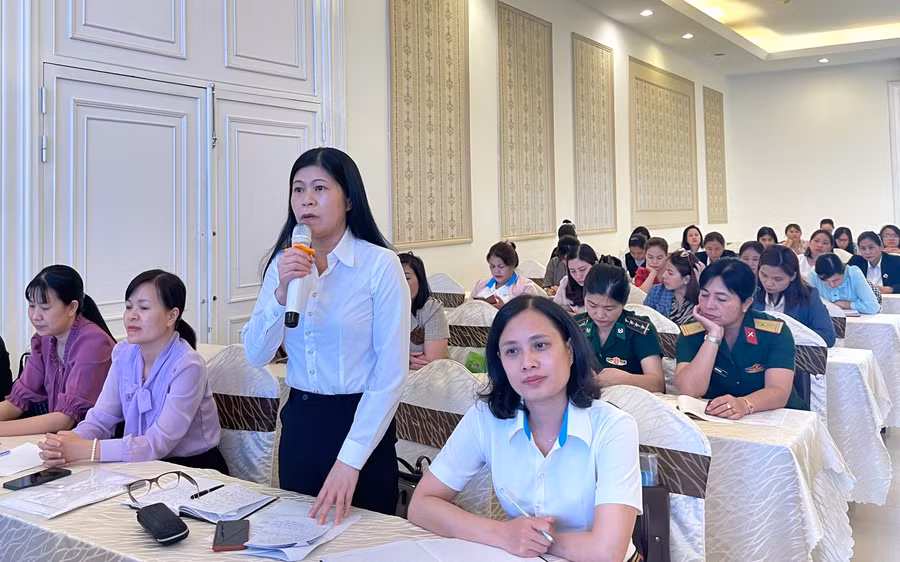 Các đại biểu đóng góp ý kiến tại hội nghị. Ảnh: Minh Châu Các đại biểu đóng góp ý kiến tại hội nghị. Ảnh: Minh Châu