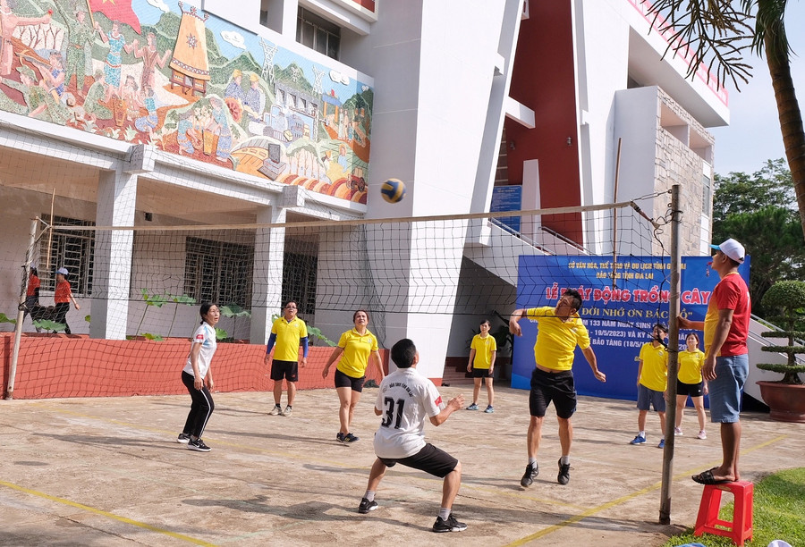 Hoạt động thể thao chào mừng Ngày Quốc tế Bảo tàng. Ảnh: Minh Châu Hoạt động thể thao chào mừng Ngày Quốc tế Bảo tàng. Ảnh: Minh Châu
