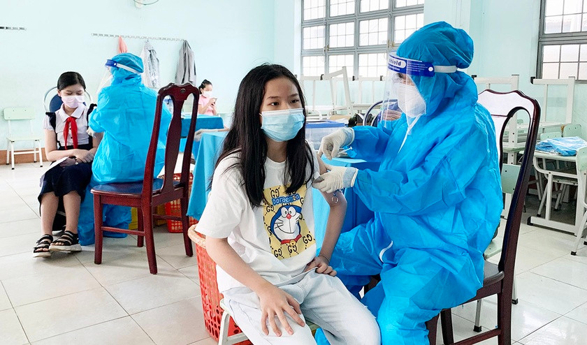 Gia Lai tiếp tục đẩy nhanh tiến độ tiêm vắc xin phòng Covid-19 cho trẻ em theo quy định. Ảnh: Như Nguyện Gia Lai tiếp tục đẩy nhanh tiến độ tiêm vắc xin phòng Covid-19 cho trẻ em theo quy định. Ảnh: Như Nguyện