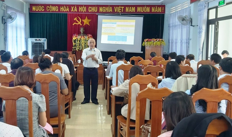 Quang cảnh lớp tập huấn công tác phản biện xã hội năm 2024. Ảnh: Ngọc Anh