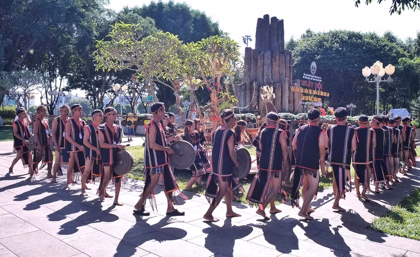 Không gian văn hóa cồng chiêng Tây Nguyên là di sản có tiềm năng khai thác kinh tế du lịch. Ảnh: Minh Châu