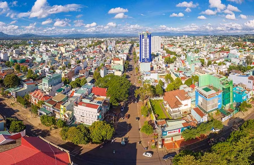 Thành phố Pleiku ngày càng hiện đại. Ảnh T.L