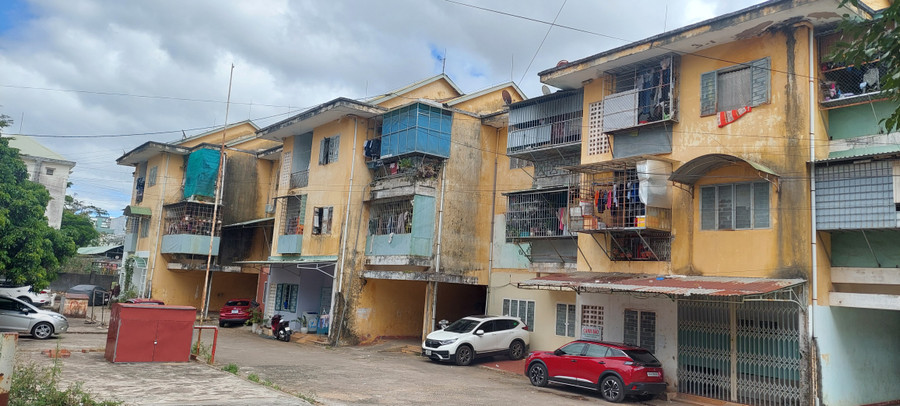 Chung cư Lê Lợi (TP. Pleiku) là nhà ở xã hội đang được Nhà nước cho thuê. Ảnh: Trần Đức