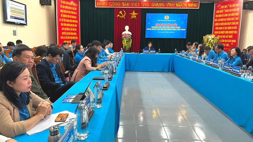 Quang cảnh Hội nghị tại điểm cầu LĐLĐ tỉnh Gia Lai. Ảnh: Đinh Yến Quang cảnh Hội nghị tại điểm cầu LĐLĐ tỉnh Gia Lai. Ảnh: Đinh Yến