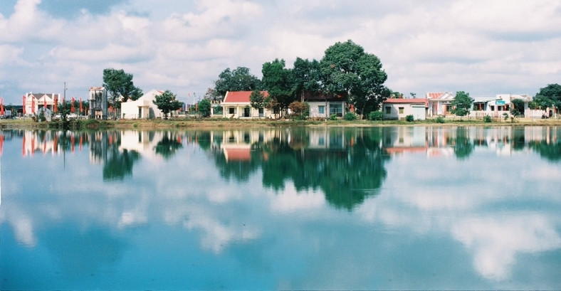 Một khung cảnh ở xã Bàu Cạn (huyện Chư Prông) được Hưng &quot;ghi lại&quot; bằng máy ảnh film. Ảnh: NVCC