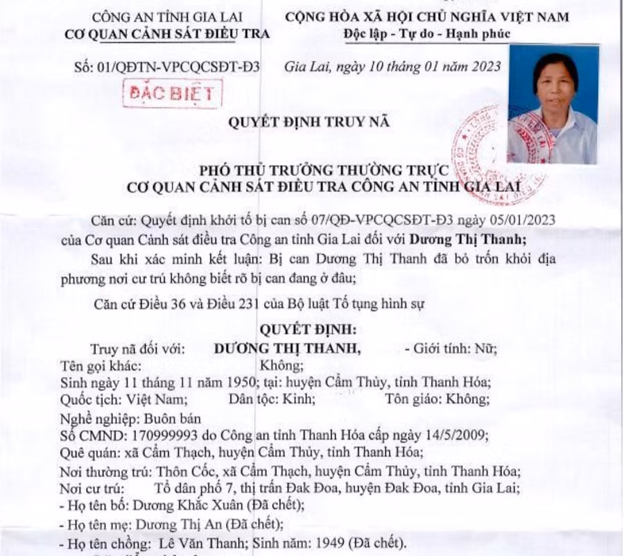 Công an tỉnh Gia Lai truy nã đối tượng lạm dụng tín nhiệm chiếm đoạt tài sản ảnh 1 Công an tỉnh Gia Lai truy nã đối tượng lạm dụng tín nhiệm chiếm đoạt tài sản ảnh 1