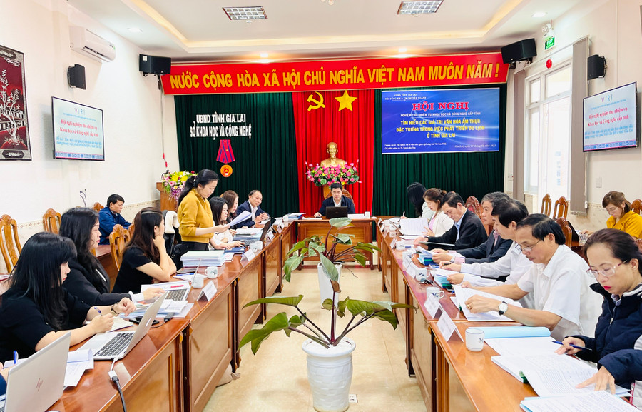 Quang cảnh hội nghị nghiệm thu. Ảnh: Trần Dung