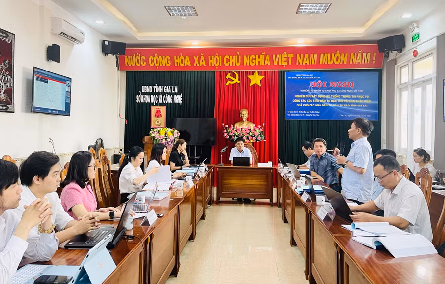 Quang cảnh hội nghị nghiệm thu. Ảnh: Trần Dung