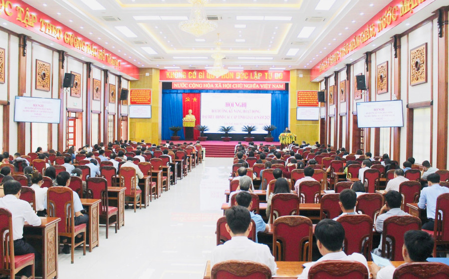 Quang cảnh buổi bế mạc hội nghị. Ảnh: Trần Dung Quang cảnh buổi bế mạc hội nghị. Ảnh: Trần Dung