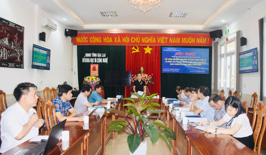 Quang cảnh hội nghị nghiệm thu. Ảnh: Mai Ka Quang cảnh hội nghị nghiệm thu. Ảnh: Mai Ka