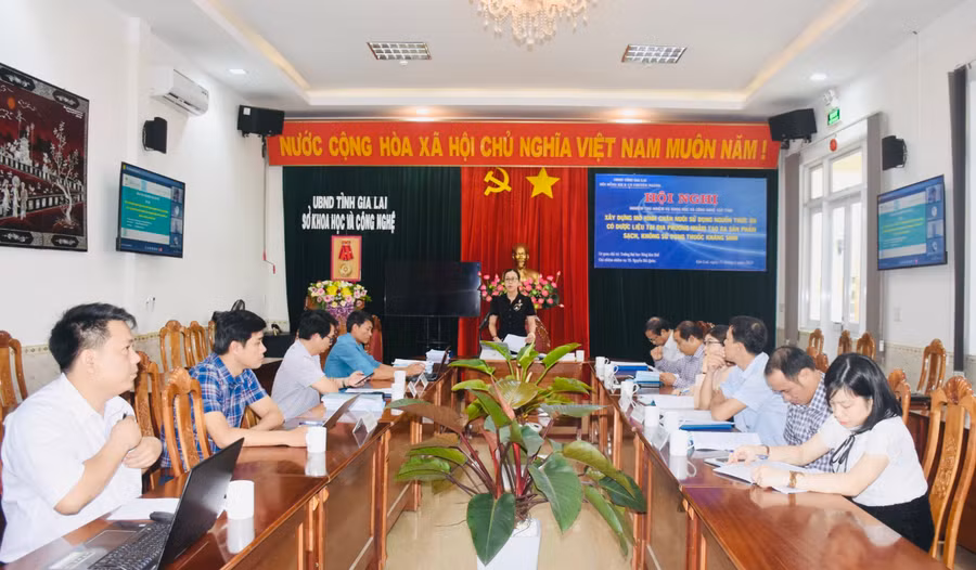 Quang cảnh hội nghị nghiệm thu. Ảnh: Mai Ka