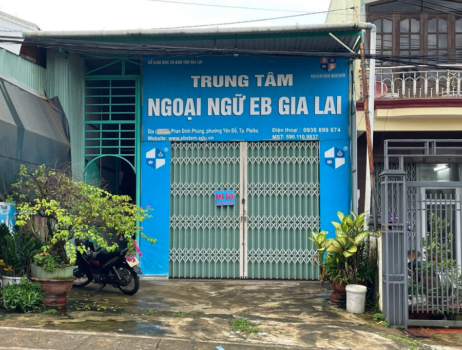 Trụ sở Trung tâm Ngoại ngữ EB Gia Lai. Ảnh: Mộc Trà