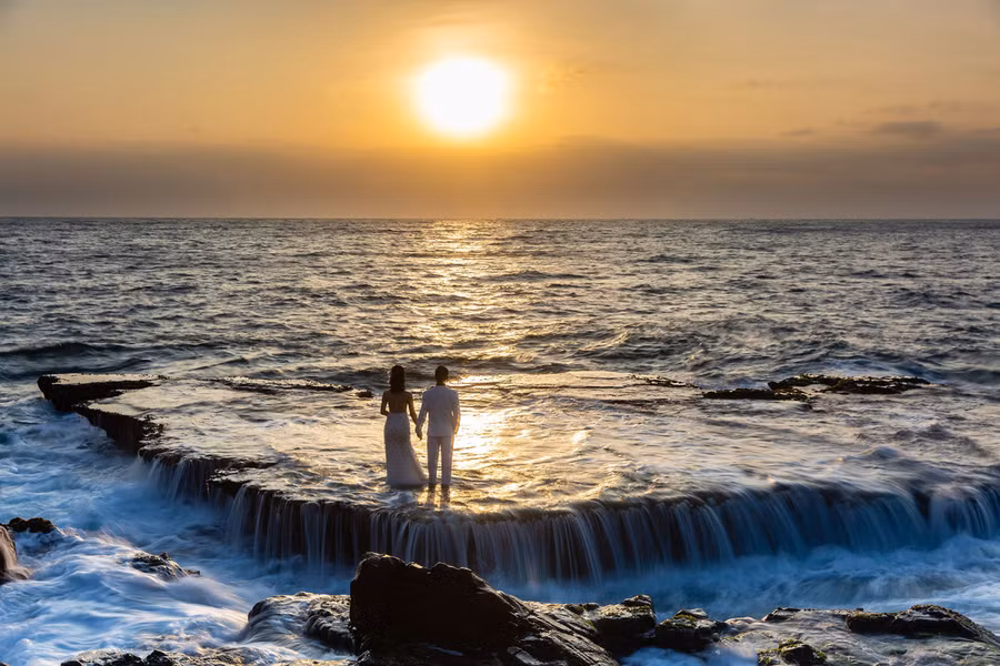 Khung cảnh tuyệt đẹp của Hang Rái được nhiều cặp đôi lựa chọn để chụp ảnh cưới. Ảnh: Phạm Tuấn Anh/Nguồn: vnexpress.net