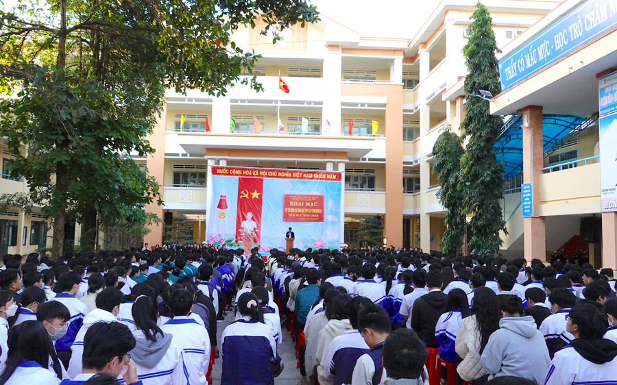 Quang cảnh khai mạc kỳ thi. Ảnh: Mộc Trà Quang cảnh khai mạc kỳ thi. Ảnh: Mộc Trà