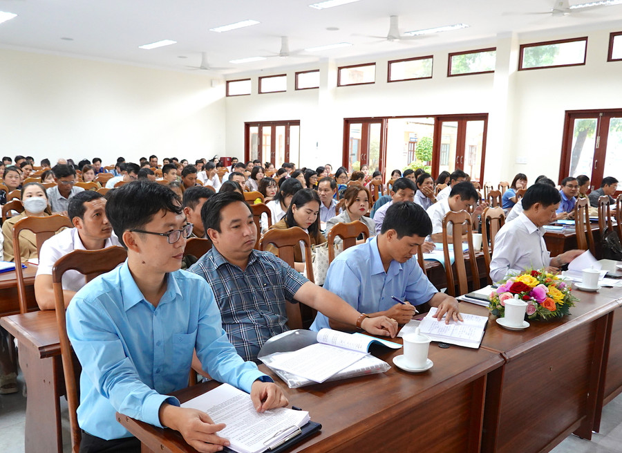 Quang cảnh khai mạc lớp tập huấn. Ảnh: Mộc Trà Quang cảnh khai mạc lớp tập huấn. Ảnh: Mộc Trà