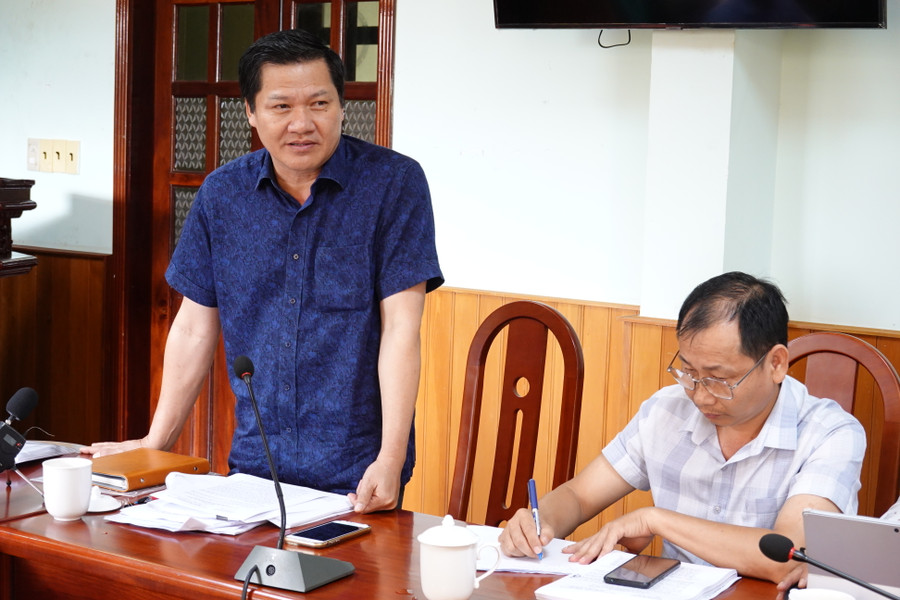 Ông Trương Văn Đạt-Ủy viên Ban Thường vụ Tỉnh ủy, Phó Chủ tịch Thường trực HĐND tỉnh phát biểu tại buổi giám sát. Ảnh: Mộc Trà Ông Trương Văn Đạt-Ủy viên Ban Thường vụ Tỉnh ủy, Phó Chủ tịch Thường trực HĐND tỉnh phát biểu tại buổi giám sát. Ảnh: Mộc Trà