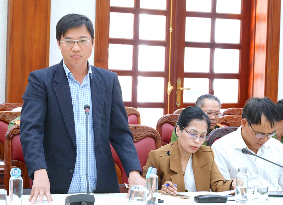 Lãnh đạo địa phương tham gia ý kiến tại hội nghị. Ảnh: Mộc Trà Lãnh đạo địa phương tham gia ý kiến tại hội nghị. Ảnh: Mộc Trà