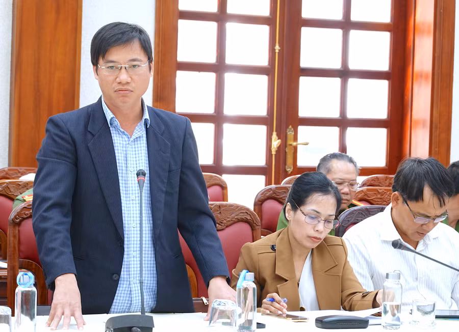 Lãnh đạo địa phương tham gia ý kiến tại hội nghị. Ảnh: Mộc Trà