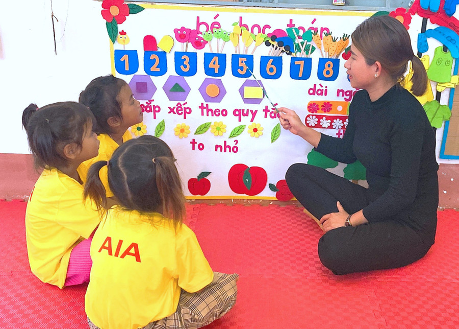 Gia Lai triển khai thực hiện chính sách giáo dục mầm non (GDMN) tại địa bàn có khu công nghiệp, tập trung nhiều lao động. Ảnh (minh họa): Mộc Trà Gia Lai triển khai thực hiện chính sách giáo dục mầm non (GDMN) tại địa bàn có khu công nghiệp, tập trung nhiều lao động. Ảnh (minh họa): Mộc Trà