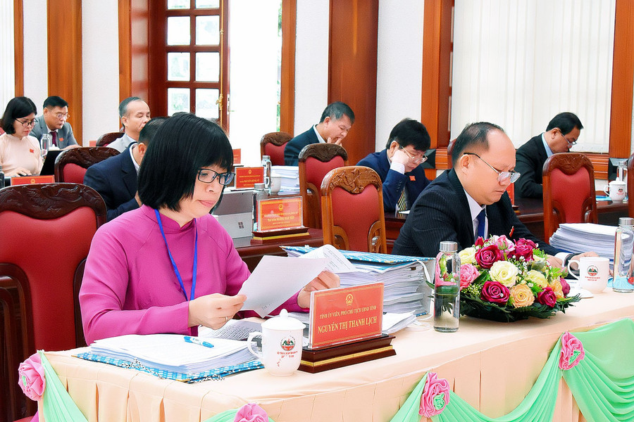 Các đại biểu tham dự kỳ họp thứ 19, HĐND tỉnh Gia Lai khóa XII. Ảnh: Đ.T Các đại biểu tham dự kỳ họp thứ 19, HĐND tỉnh Gia Lai khóa XII. Ảnh: Đ.T