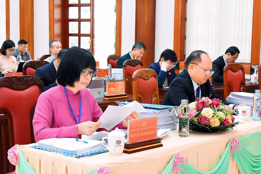 Các đại biểu tham dự kỳ họp thứ 19, HĐND tỉnh Gia Lai khóa XII. Ảnh: Đ.T Các đại biểu tham dự kỳ họp thứ 19, HĐND tỉnh Gia Lai khóa XII. Ảnh: Đ.T