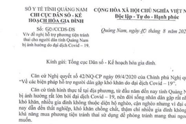 Quảng Nam xin hỗ trợ que cấy, thuốc, vòng tránh thai... cho người dân bị ảnh hưởng COVID-19