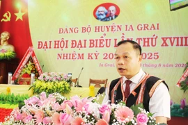 Ông Dương Mah Tiệp tái đắc cử Bí thư Huyện ủy Ia Grai khóa XVIII