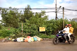 Đổ rác tại biển cấm