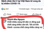 Đã xác minh được chủ tài khoản Facebook bình luận cực đoan về COVID-19