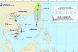 Áp thấp nhiệt đới đã mạnh lên thành cơn bão số 3 trên Biển Đông