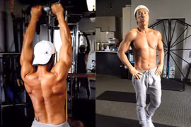 Chân Tử Đan khoe cơ bắp cuồn cuộn ở tuổi U.60