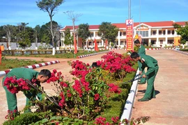 Sư đoàn 320 xây dựng doanh trại xanh-sạch-đẹp