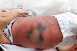 Mẹ nằm bếp than sau sinh, con bị hoại tử da vì bỏng nặng