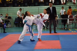 Hơn 300 vận động viên tranh tài ở bộ môn Karatedo tại Hội khỏe Phù Đổng tỉnh Gia Lai lần thứ X