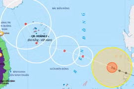 Bão Phanfone cách đảo Song Tử Tây 530km, sóng biển cao 6-8m