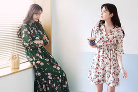 Đến văn phòng ngày cuối tuần với váy hoa hợp mốt