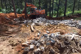 Tháo dỡ 'nóng' nhiều công trình xây dựng trên đất rừng